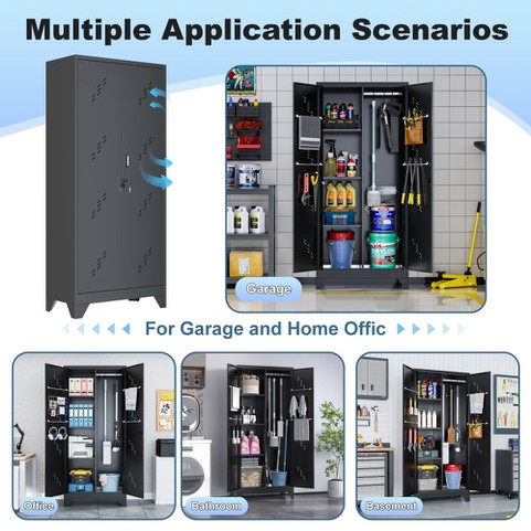 Tall Broom Storage Cabinet Tall Broom Storage Cabinet